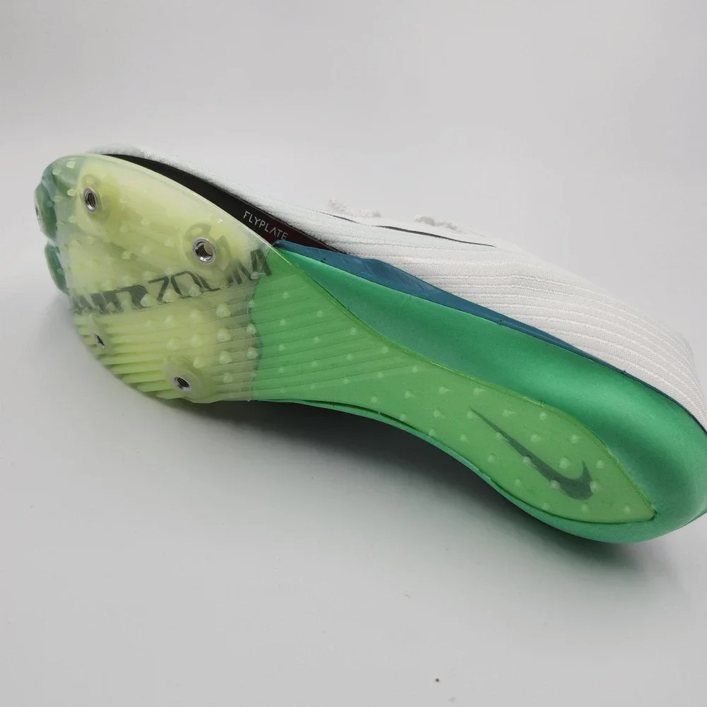 Mens Size 7.5 Nike Track Spikes Air Zoom Maxfly 2 White Barely Green FD8395-102